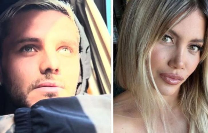 Mauro Icardi y Wanda Nara.