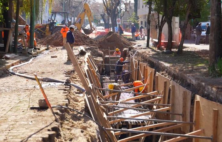 La obra permitirá drenar una superficie de 150 hectáreas.