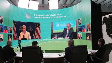 El presidente encabezó el encuentro ambiental.