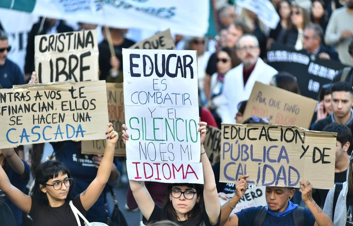 Es la cuarta Marcha Federal Universitaria en la era Javier Milei.