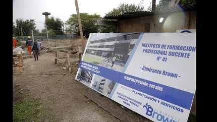 brown: avanzan las obras en el nuevo edificio del instituto nº41