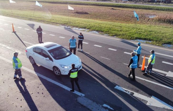 Los test de alcoholemia, en las rutas provinciales.