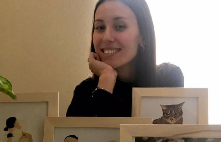 Valentina Iannelli, la joven ilustradora lomense de 21 años.