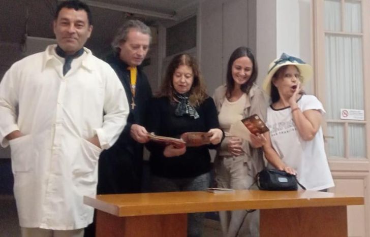 En plena actuación.