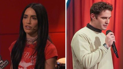 Lali Espósito y el banfileño Lucio Casella.