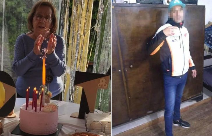 María Beatríz Ortiz y el acusado del crimen.