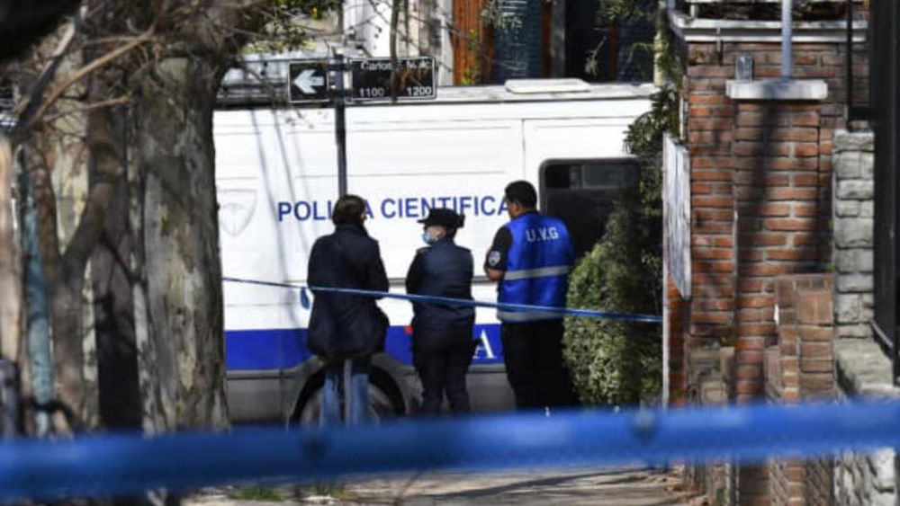La Policía Científica en la escena del homicidio.