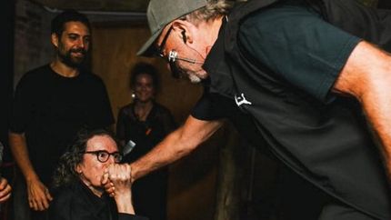 Charly García y León Gieco.&nbsp;