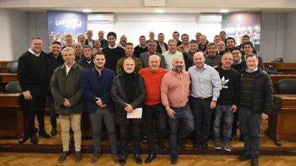 Los representantes de los clubes de la Primera Nacional.