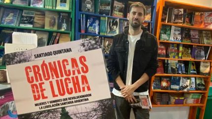 El autor hace unos días en la Feria del Libro de Buenos Aires.