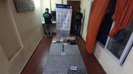 Parte de lo secuestrado.