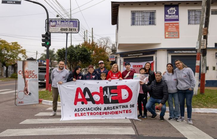 Un compromiso del Club Atlético Los Andes con las causas sociales como es la lucha de los electrodependientes.