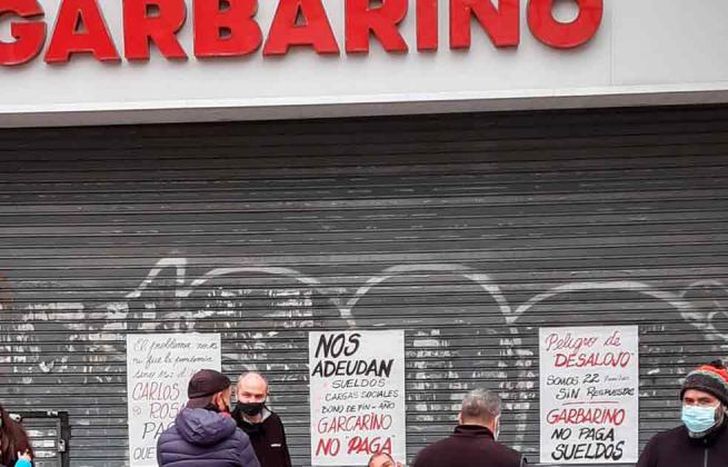 Una imagen de la protesta.