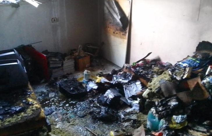 El fuego arrasó con todo a su paso.