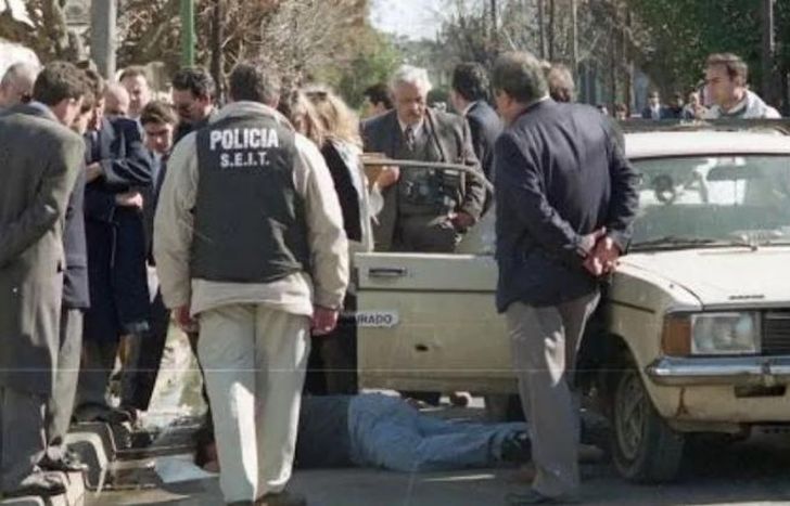 El dodge 1500 en el que viajaban Cicutín y Díaz.