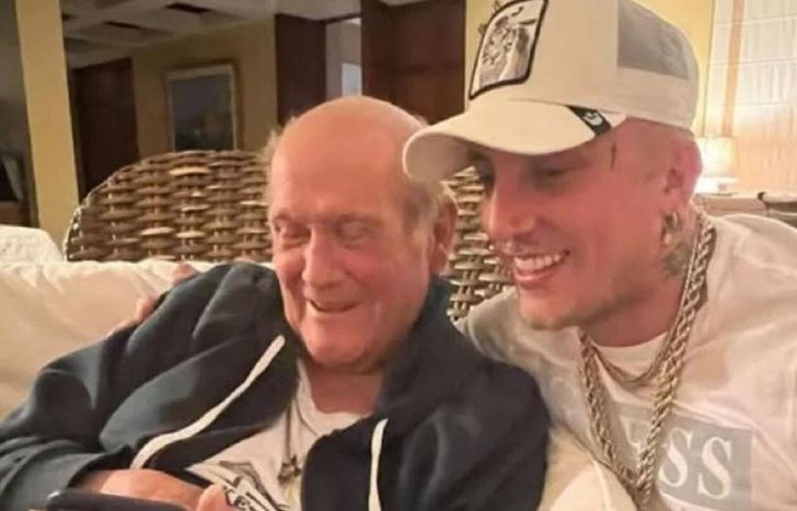 El Polaco junto a Leo Dan, su ídolo.