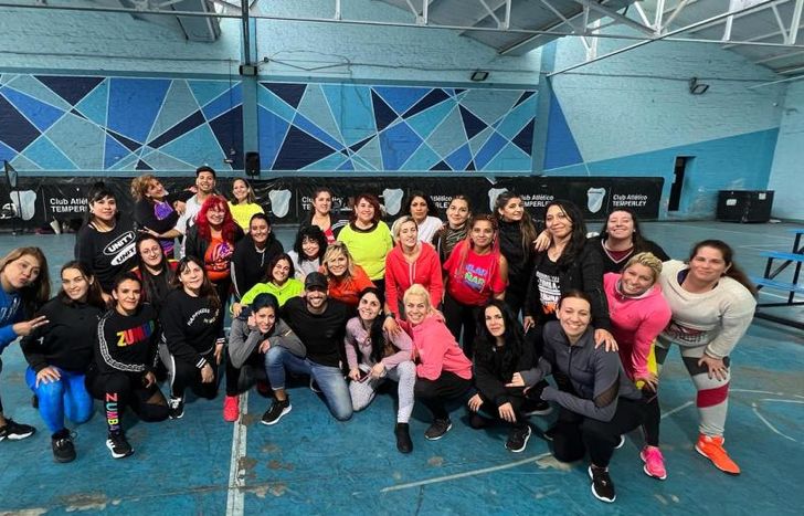 La master class se desarrolló dentro del Club Temperley.