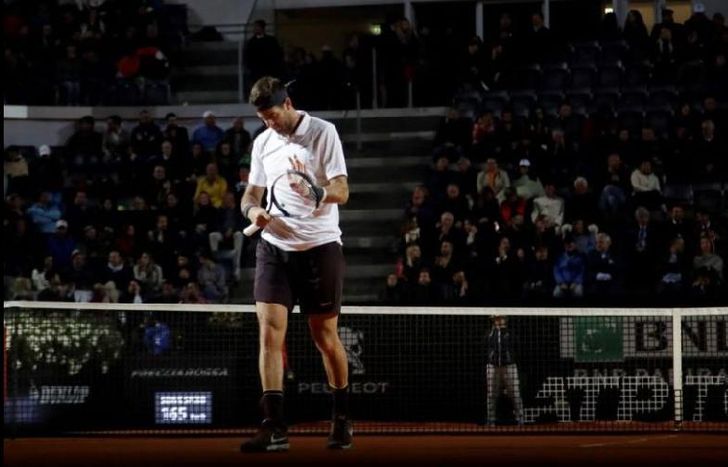 Delpo jugó de mayor a menor y puso en aprietos al serbio.