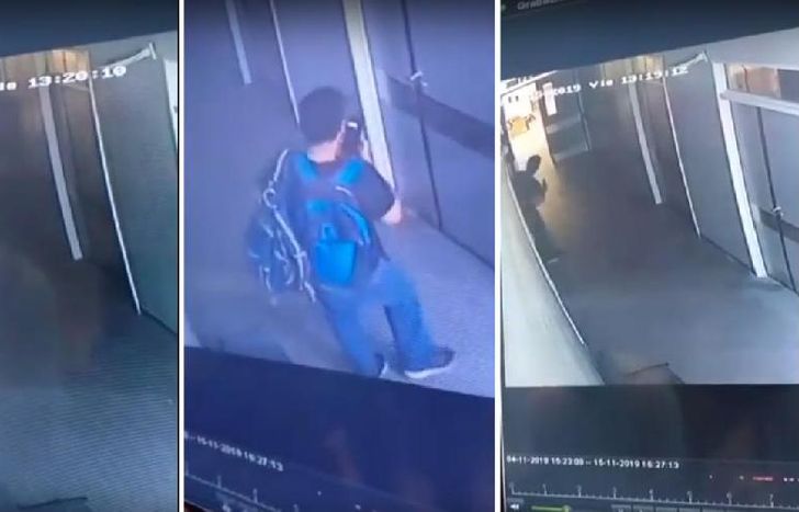 En las cámaras quedaron registrados los rostros de los delincuentes.