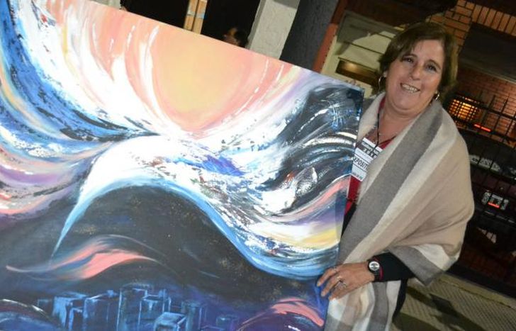 Exposición de una de sus obras.