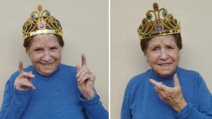 Elvira, a pura felicidad, celebra sus 102 años.