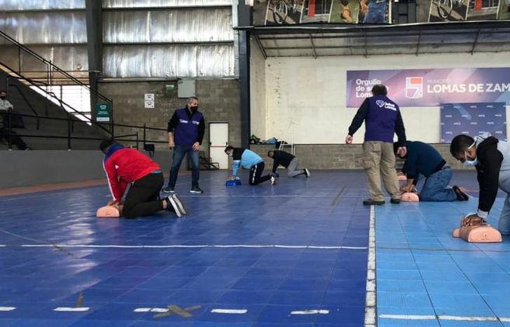 Practicaron las técnicas de RCP.