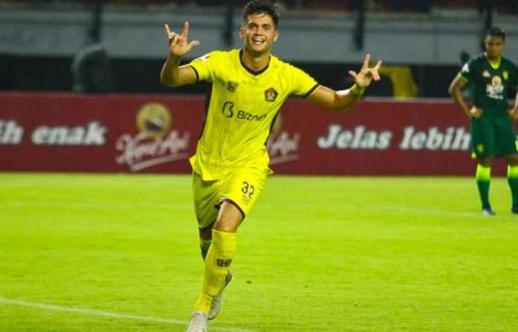 Vega anotó un gol en Indonesia.