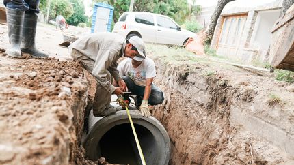 Avanza el Plan de Infraestructura Hídrica en los barrios de Lomas.