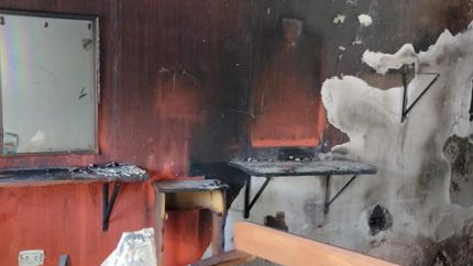 Quedó todo destruido por las llamas.