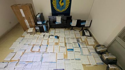 Incautaron una gran cantidad de evidencia.