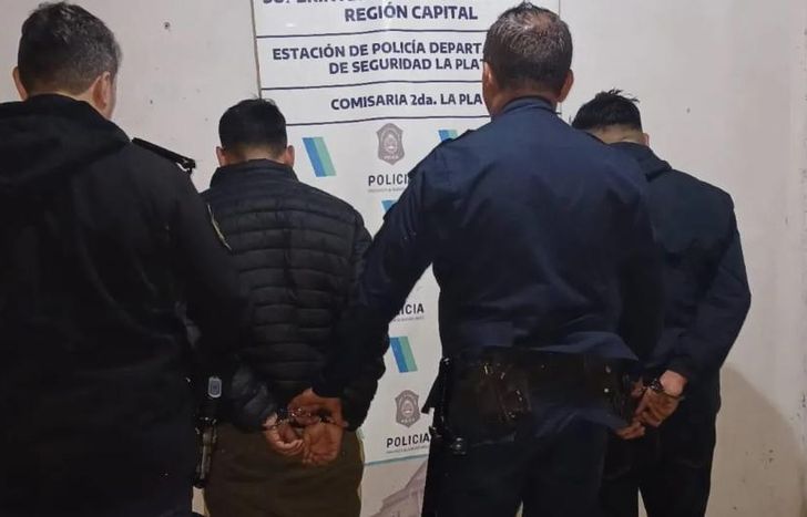 Los delincuentes detenidos.