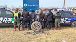 El momento de la detención de la pareja.
