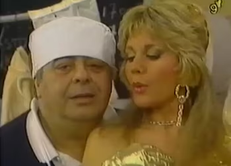Graciela Alfano y Jorge Porcel. 
