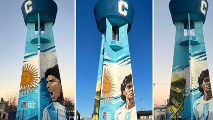 Muro Sur tardó cinco días en terminar la obra de arte.