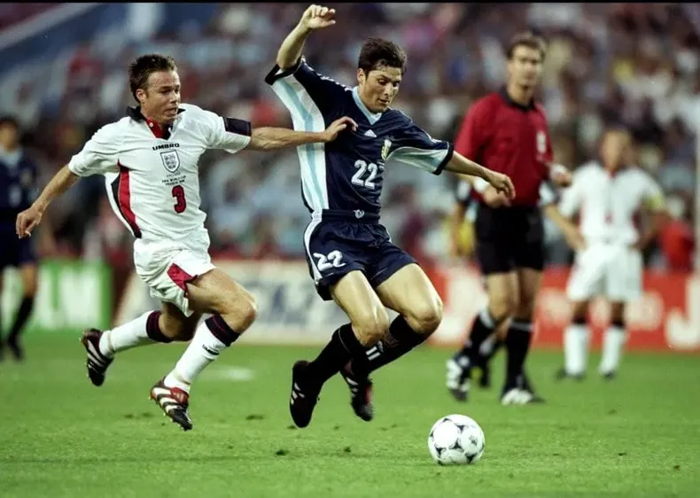 Javier Zanetti, en el duelo de Francia 98.