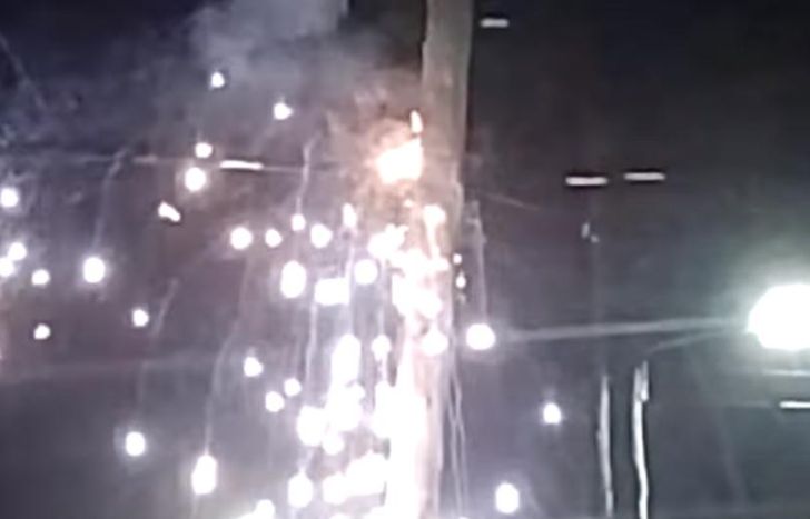 En Olazábal y Garona hubo fuego, chispas y explosiones.