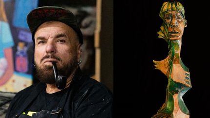 un homenaje a mick jagger en las manos de un escultor de banfield