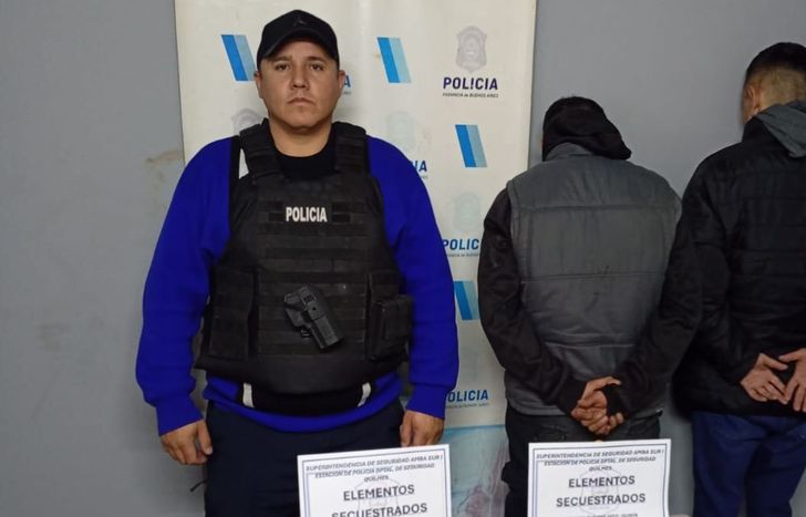 Los delincuentes detenidos.