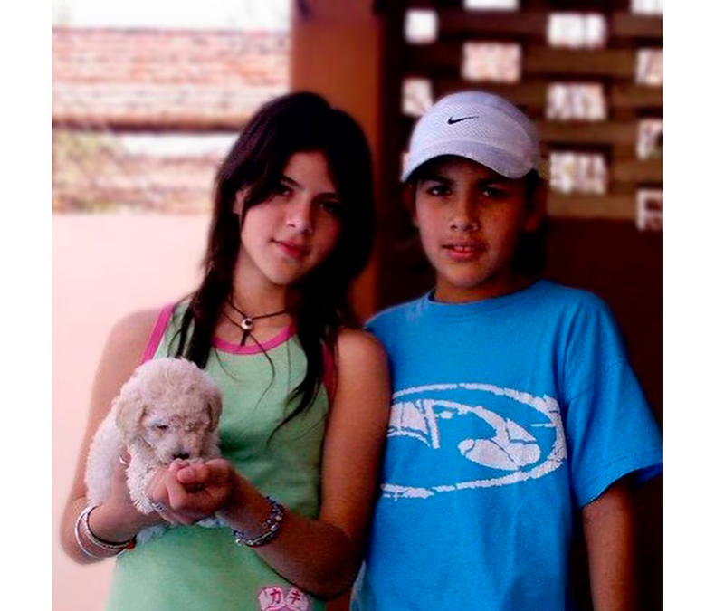 Camila Galante y Leandro Paredes, un romance que nació en la niñez. 