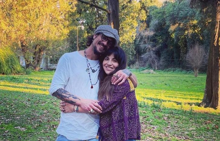 Daniel Osvaldo y Gianinna Maradona, juntos.