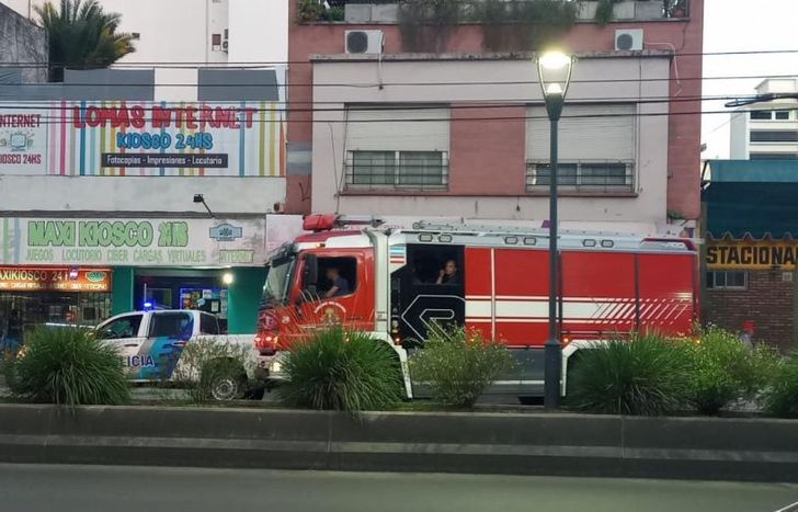 Intervino una dotación de los Bomberos de Lomas.