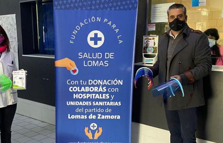 Antonio Venezia en el Dispensario de Temperley.