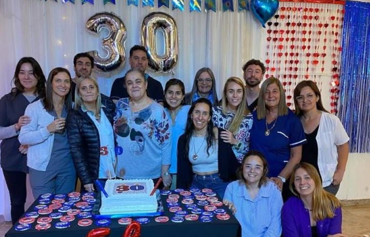 El equipo de Talita Kum en el gran festejo.