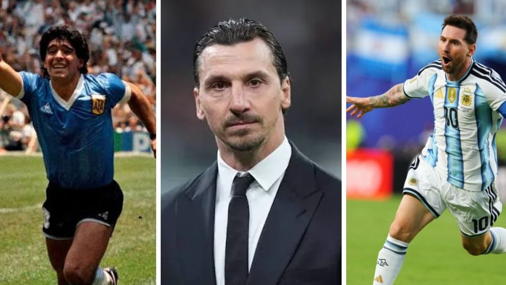 Zlatan Ibrahimovic, gran admirador de Diego Maradona y Lionel Messi.