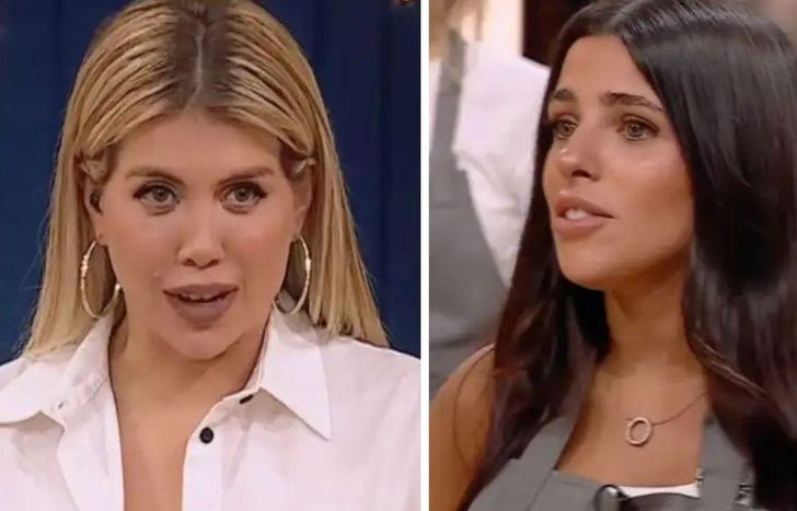 Wanda Nara y Valentina Fernández, en MasterChef Celebrity.