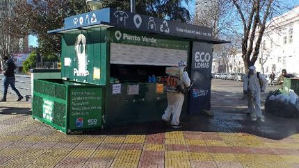 a que plazas y espacios de lomas los vecinos pueden llevar materiales reciclables