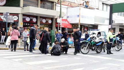 El accidente ocurrió en Hipólito Yrigoyen y Gorriti.