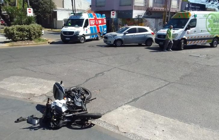 El choque ocurrió en el límite de Banfield y Escalada.