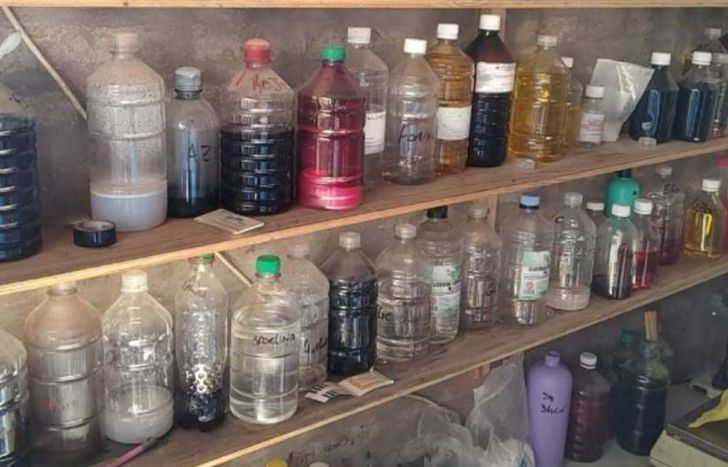 Los productos incautados.