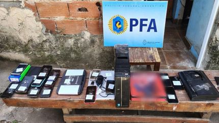 Elementos incautados en los allanamientos.